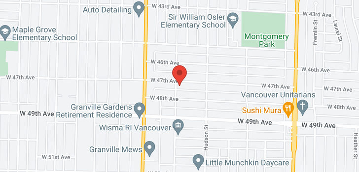 map of 1392 W 47TH AVENUE